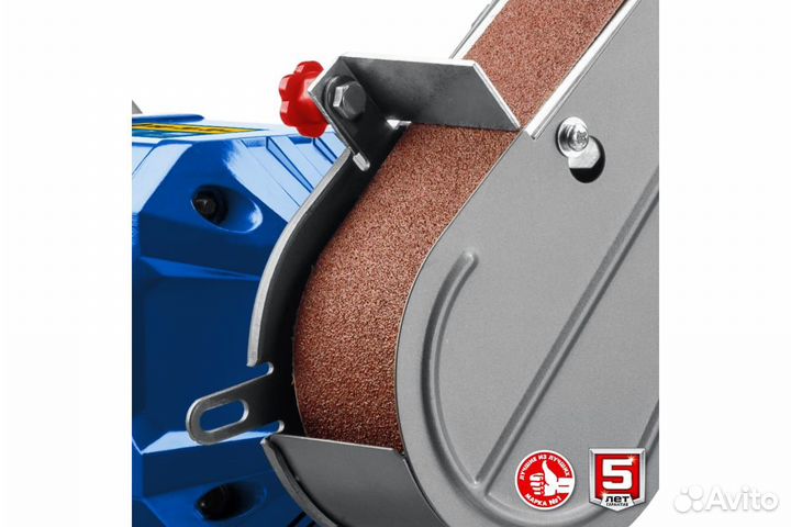 Заточной станок с шлифовальной лентой зубр