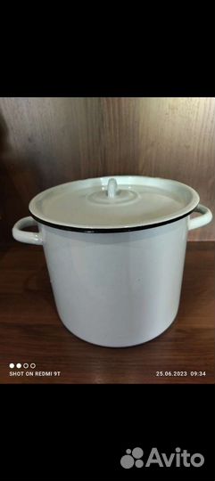 Кастрюля эмалированная 6 литров