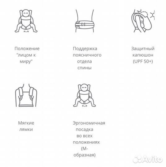 Рюкзак-кенгуру (эрго рюкзак) Ergobaby 360