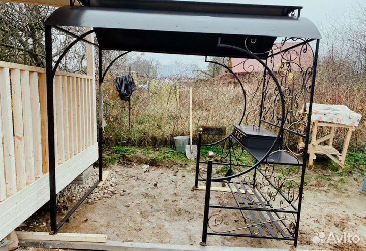 Беседка с мангалом