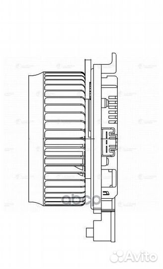 Э/вентилятор отоп. для а/м Toyota Land Cruiser 200