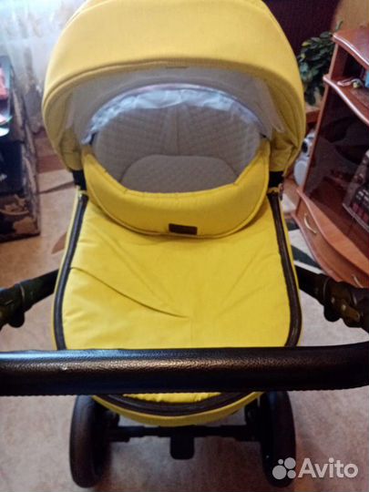 Коляска детская 2в1 Effole Lustre (yellow+Diamond)