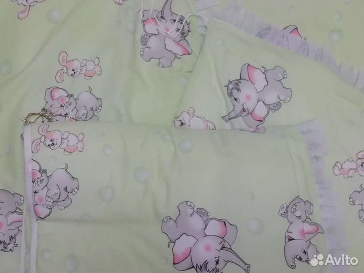 Детская кровать, матрас, бортики