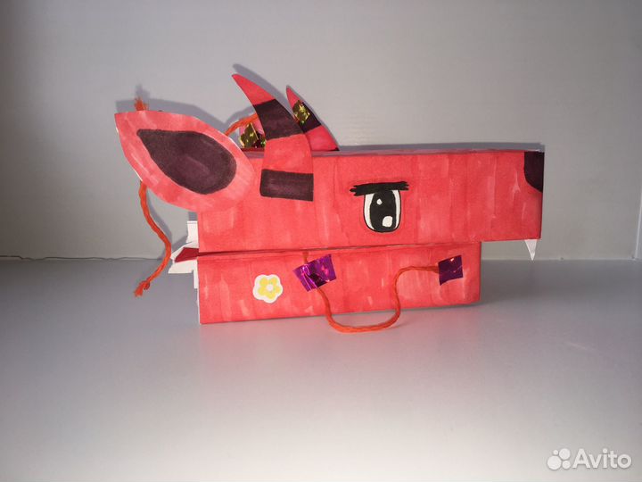 Дракон на руку из бумаги