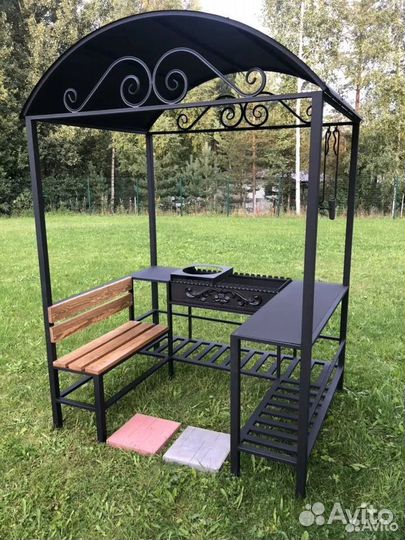 Мангал с крышей