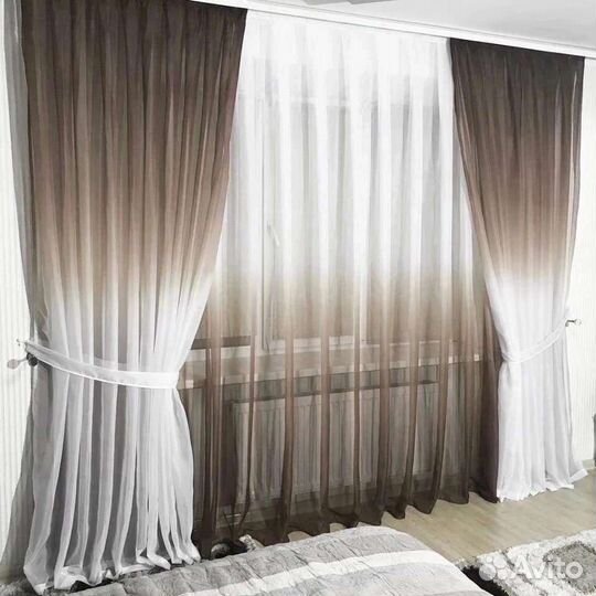 Комплект штор вуаль Градиент