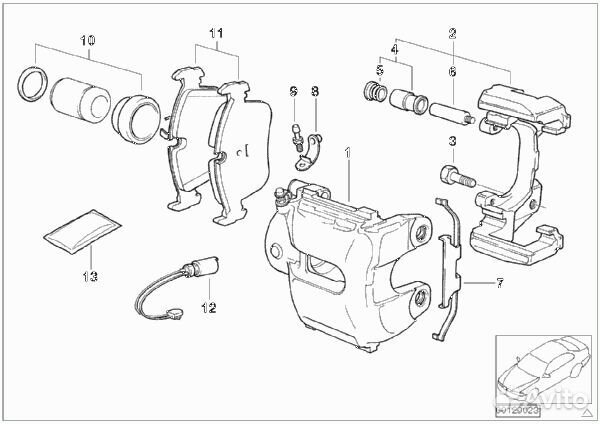 Передние суппорта x3 е83