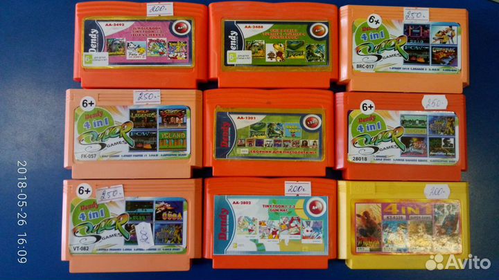 Картриджи dendy