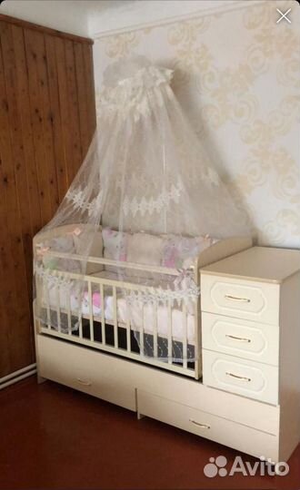 Детская кроватка 3 в 1