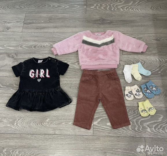 Вещи на девочку пакетом 74-80