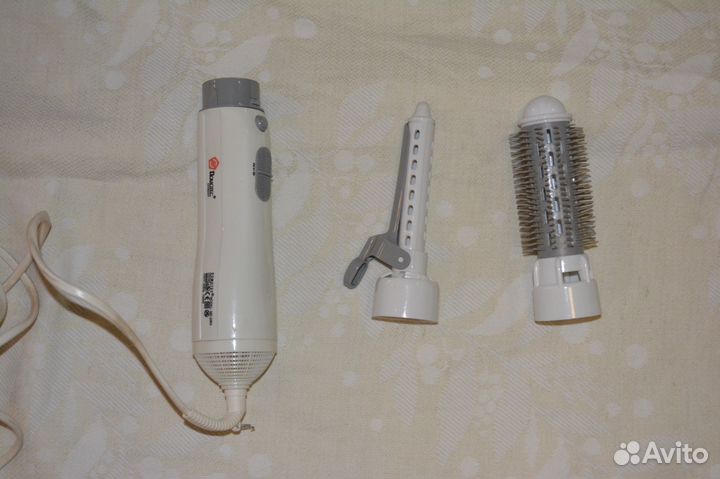 Фен с плойкой и расчёской domotec