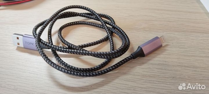 Кабель lightning Micro USB topk с дисплеем