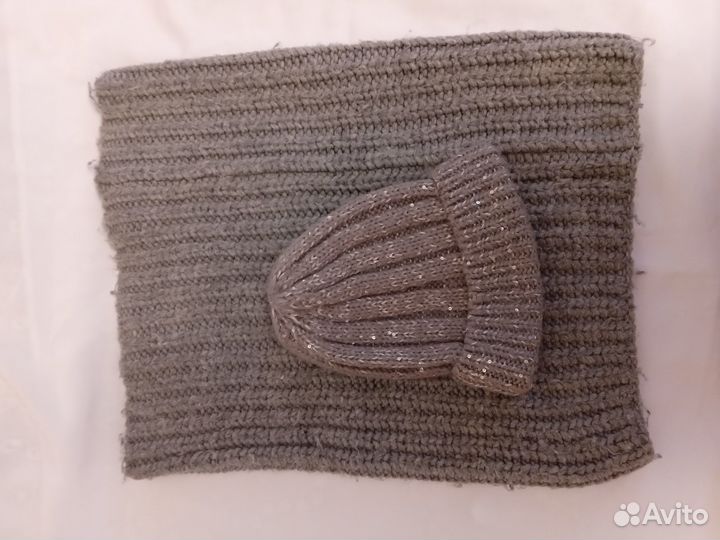 Комплект шапка и снуд