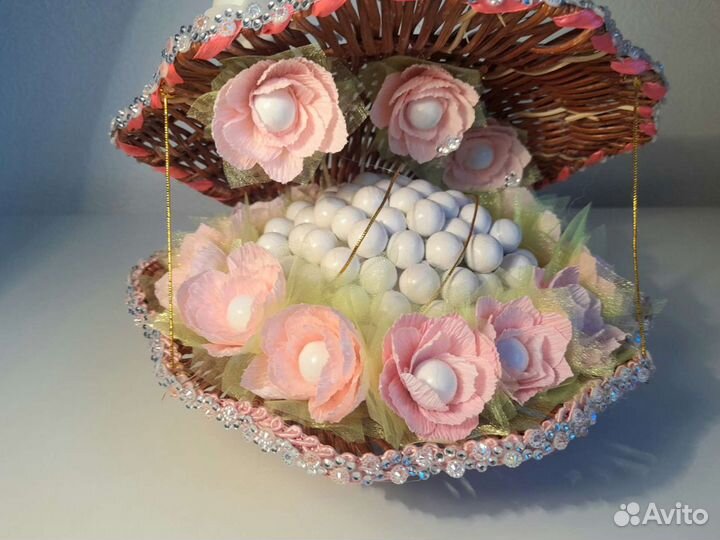 Цветочно - конфетная раковинка