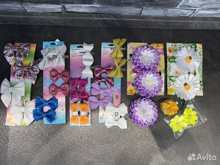 Резинки, Бантики ручной работы заколки ободок