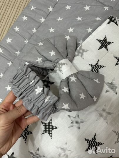 Конверт одеяло на выписку с бантом