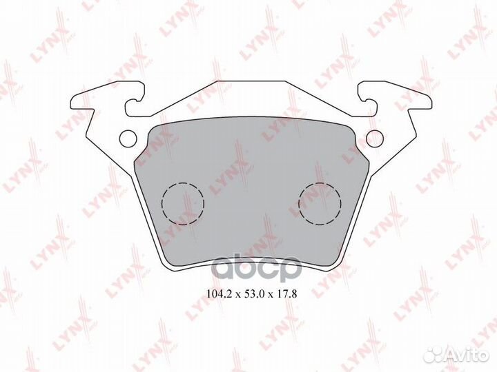 Колодки тормозные дисковые зад BD-5347