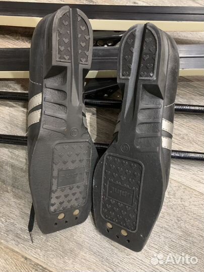 Лыжи беговые tisa с ботинками и палками