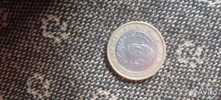 Монета 1 евро. 2008 год, Испания