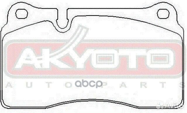 Колодки тормозные дисковые задние akd0531 akyoto