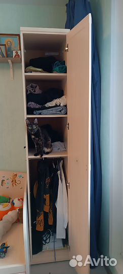 Кровать и шкаф Лазурит