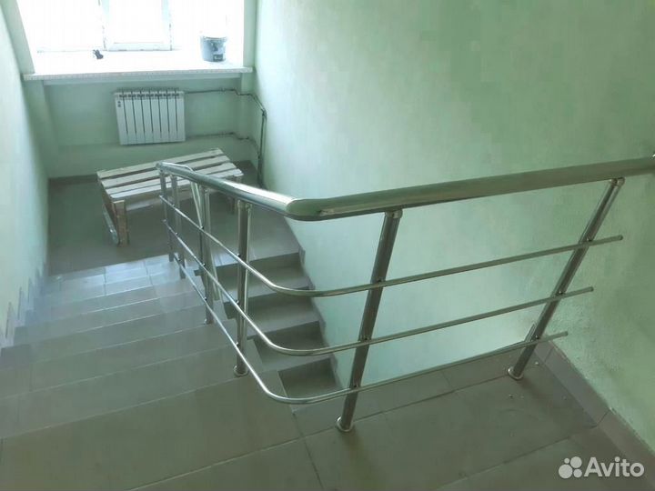 Перила в частный дом из нержавеющей стали