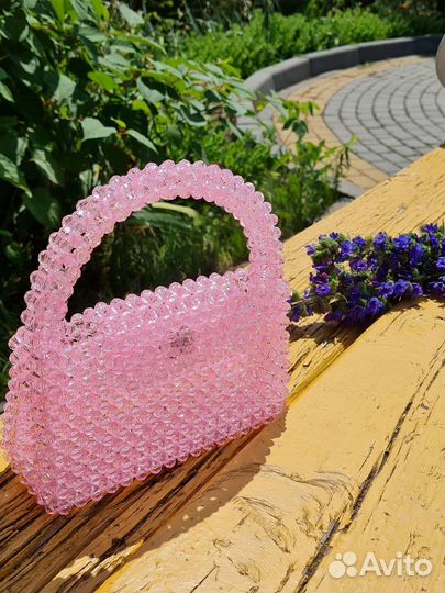 Сумка из акриловых бусин