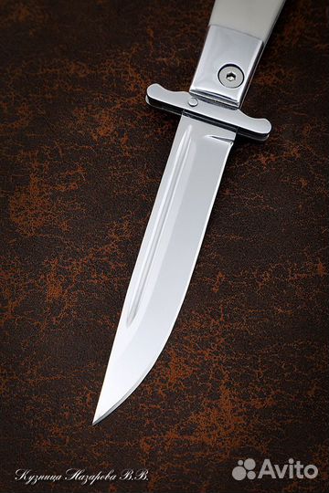 Нож Финка нквд складная сталь булат полированный н