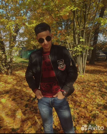 Мужская куртка бомбер, рубашка