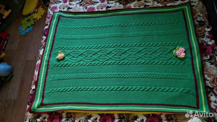 Детские вязаные пледы