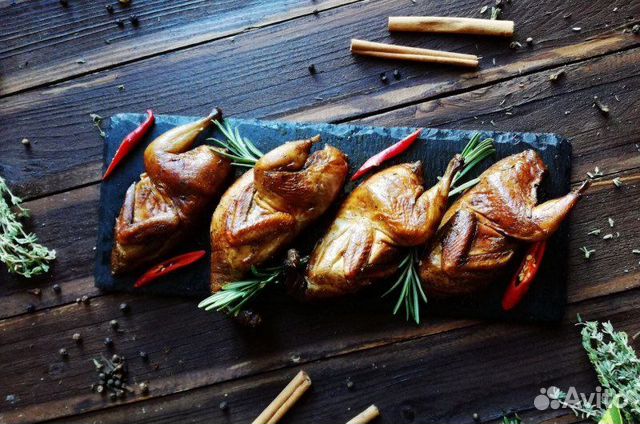 Перепела (перепелки ) горячего копчения