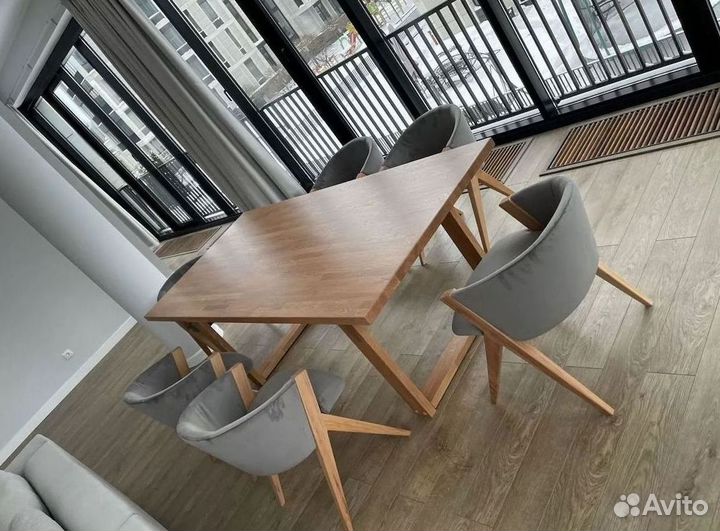 Стол новый лофт из массива дерева на заказ