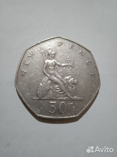 50 новых пенсов, 1978, Великобритания