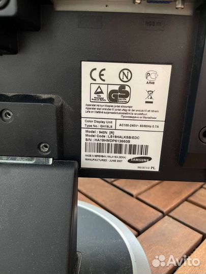 Монитор samsung 940N *19 1280x1024