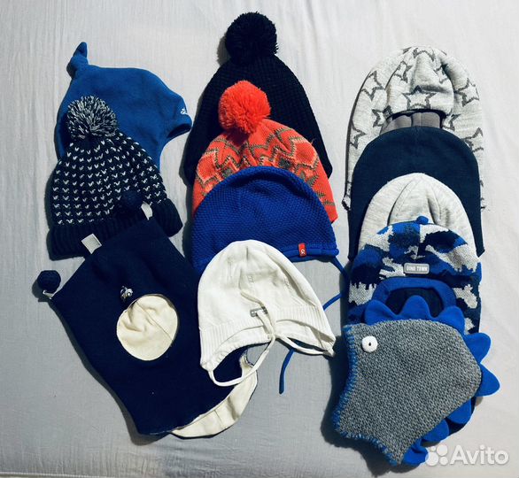 Шапки зимние осенние, краги 1-3 года