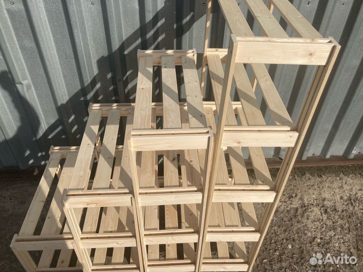 Стеллаж IKEA типа Альберт деревянный усиленный