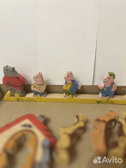 Сказки дерева 3 поросенка игра-пазл