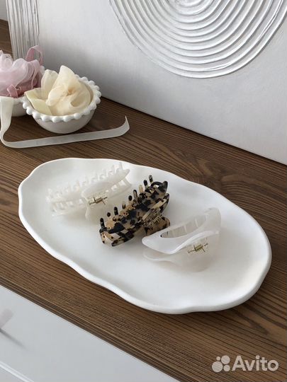 Декоративная тарелка из гипса