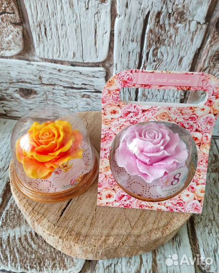 Мыло роза на 8 марта, день рождения