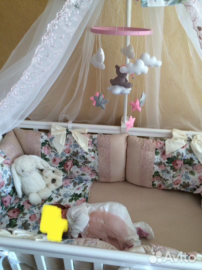 Бортики балдахин простыни