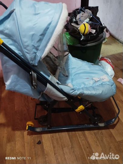 Детские санки коляска бу