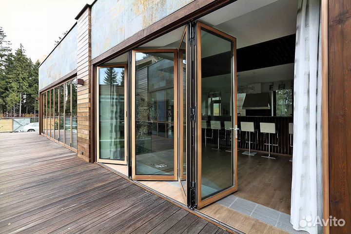 Раздвижные алюминиевые двери