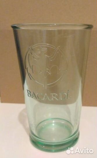 Бокал стакан Coca-Cola и Baccardi