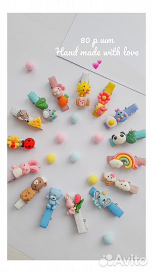 Заколки для девочек ручной работы