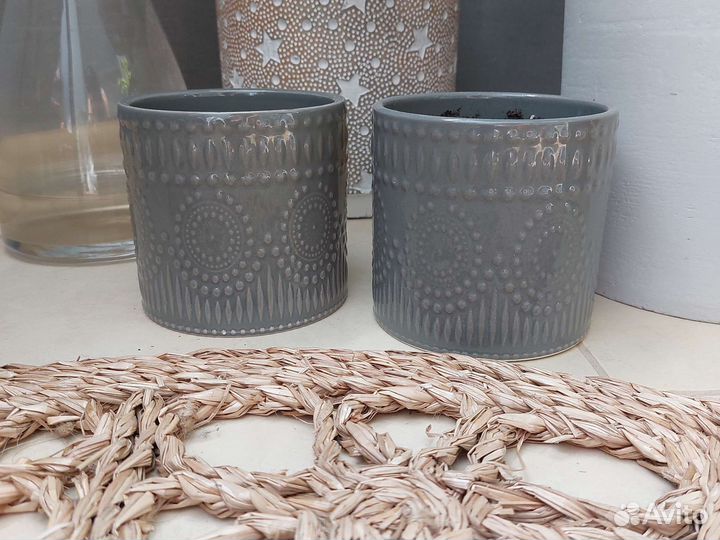 Керамические горшки кашпо