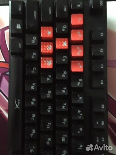 Механическая клавиатура hyperx cherry mx red