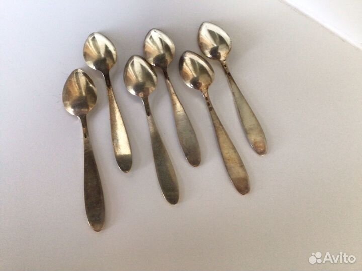 Кофейные ложки (серебро 875, СССР)