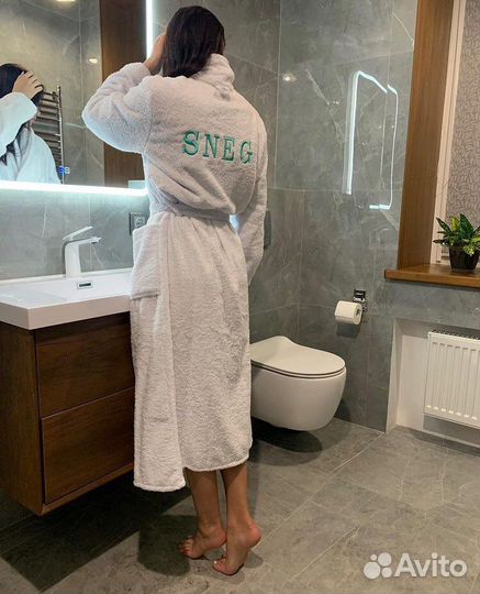 Халат с именной вышивкой мужской в подарок