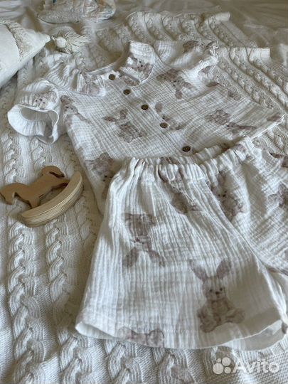 Комплект на малышку муслин