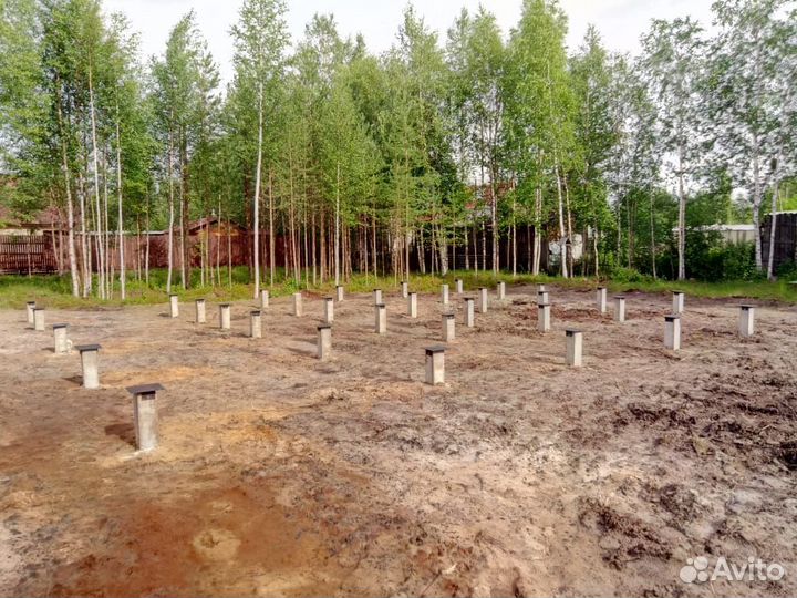 Фундамент на жб сваях